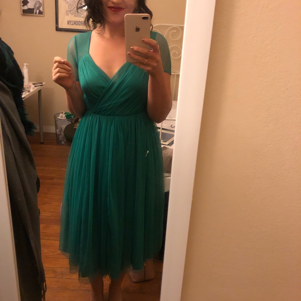 ASOS green tulle dress